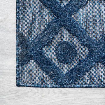Peralta Moroccan Diamond Indoor/outdoor Area Rug